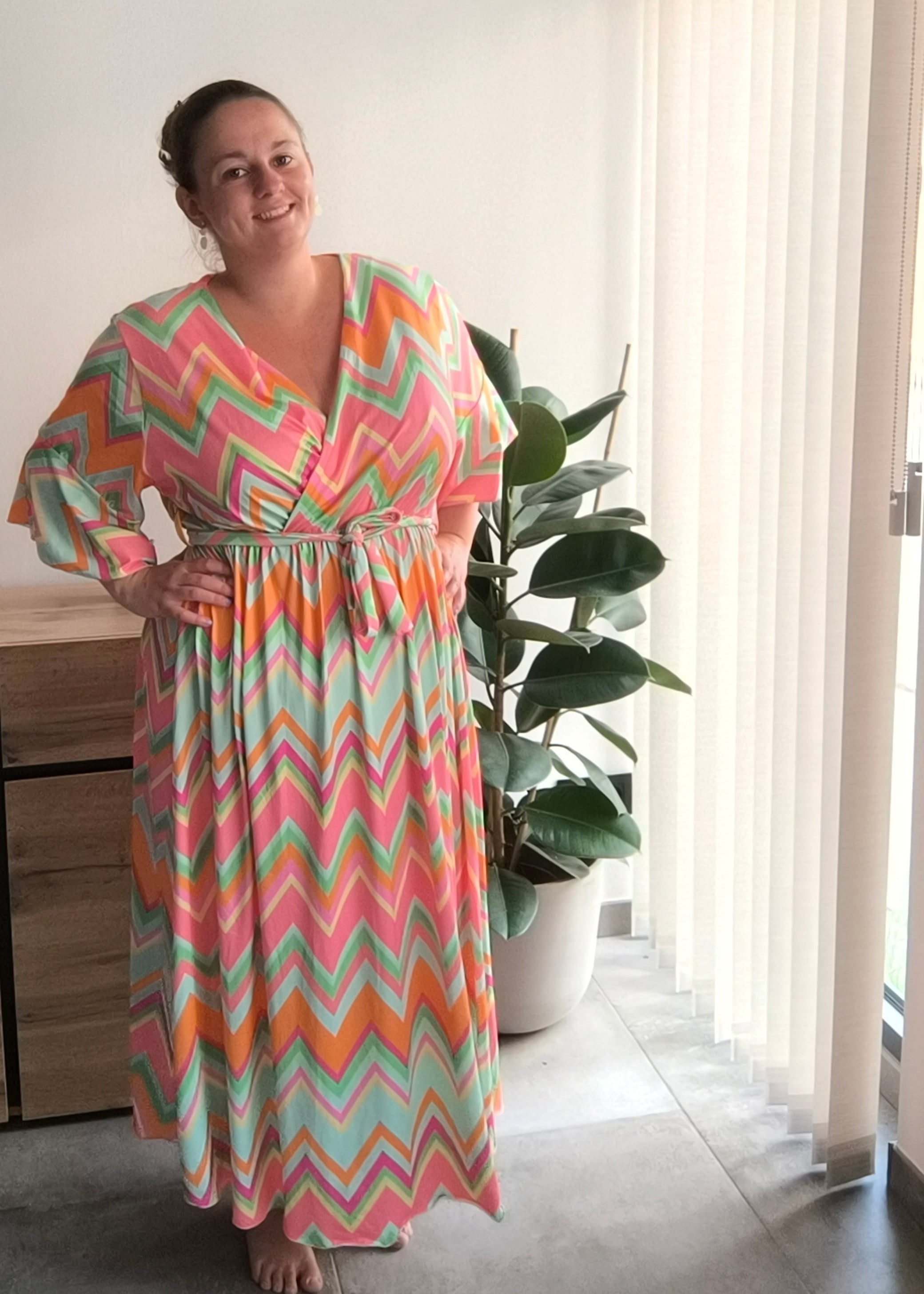 Summer zig zag dress