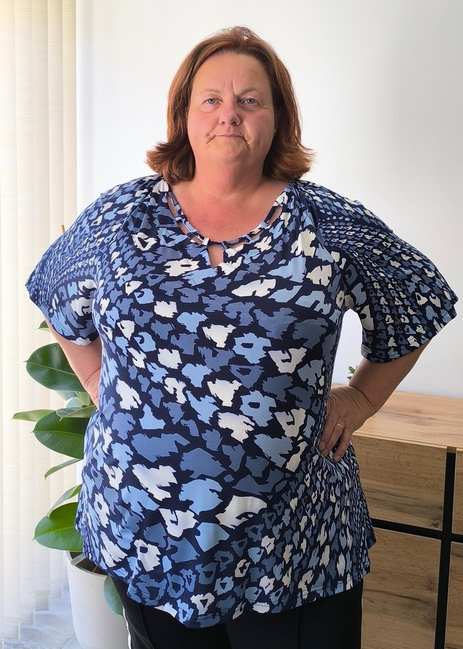 Open hals top