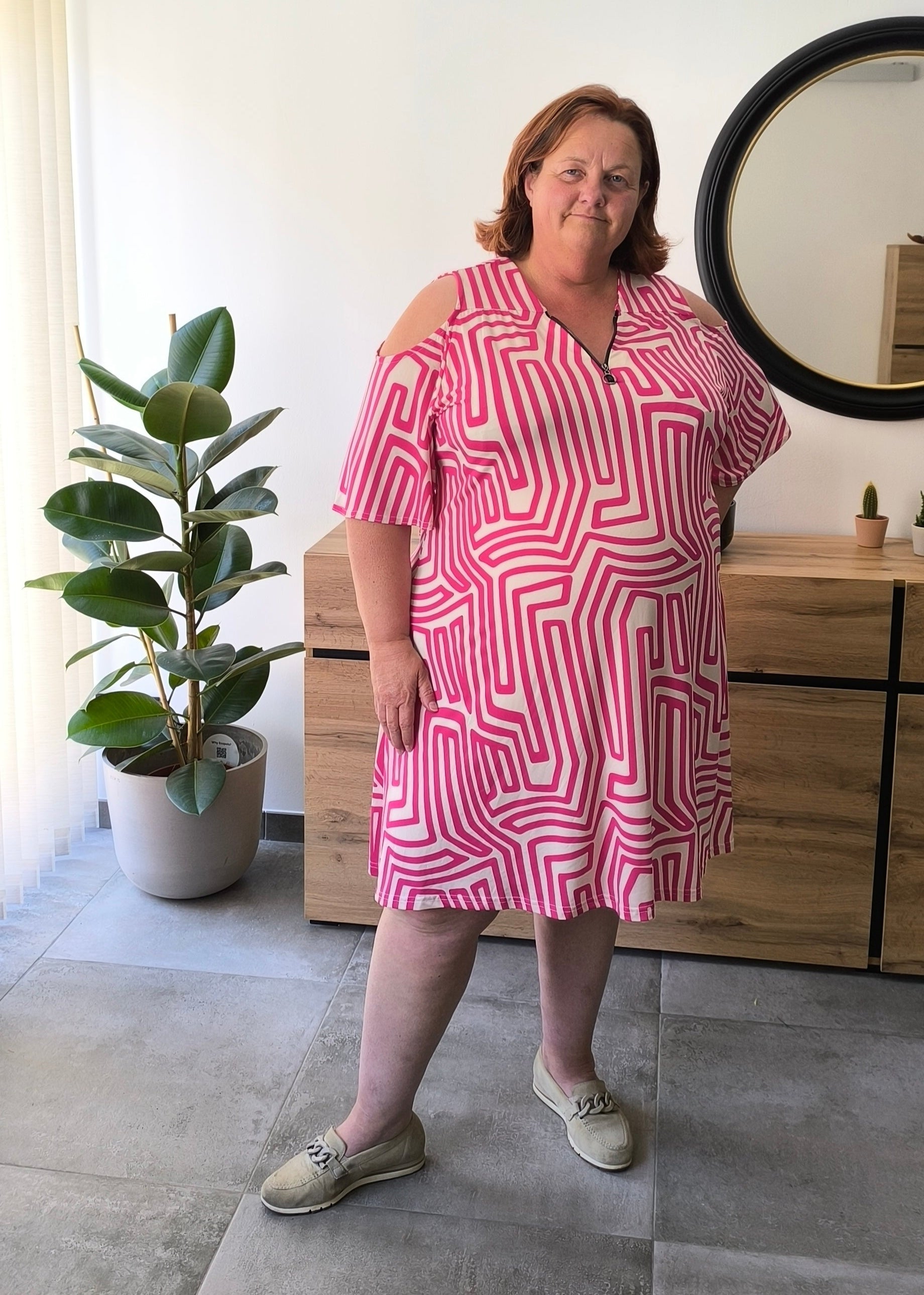 Open shoulder dress