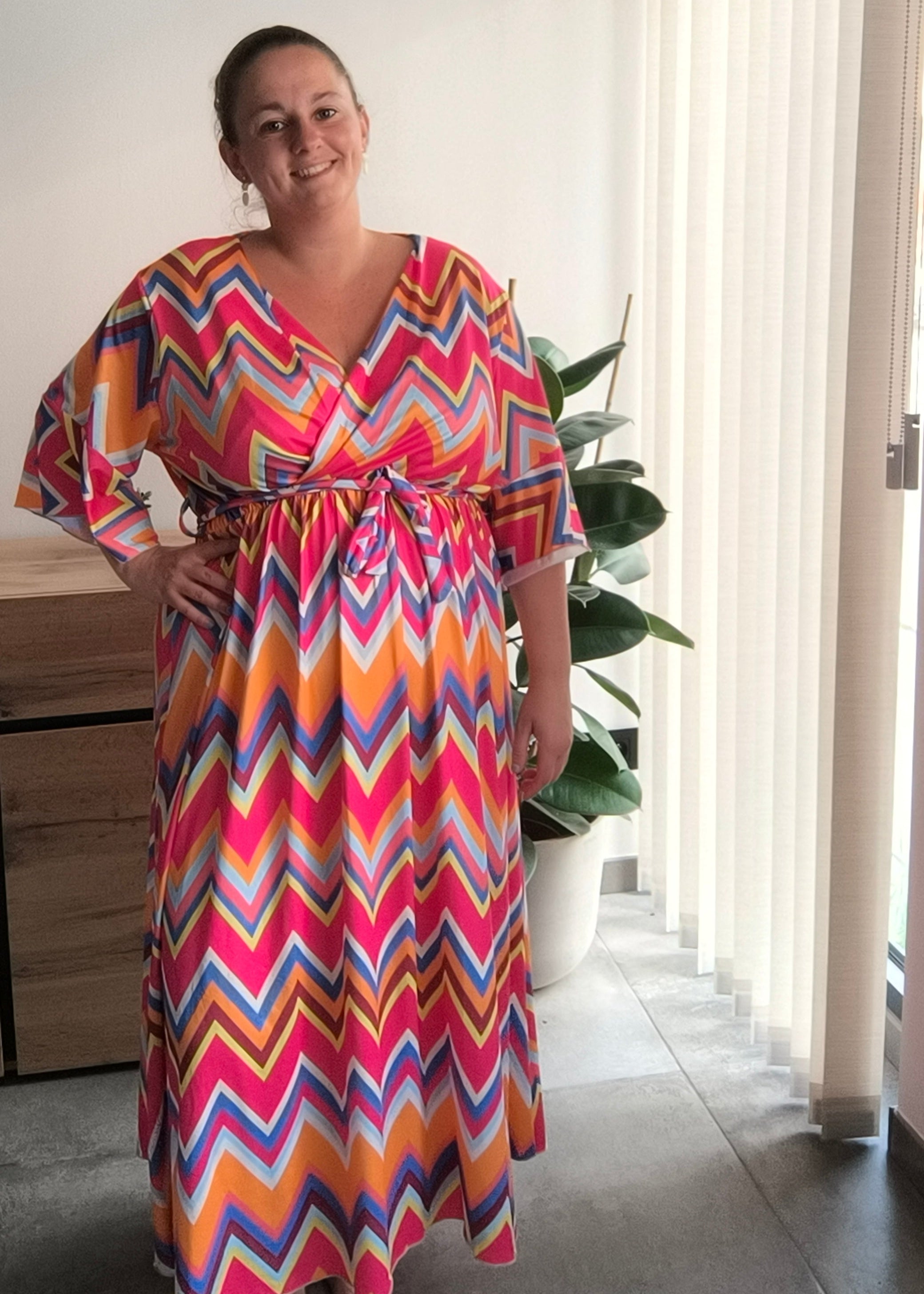 Summer zig zag dress
