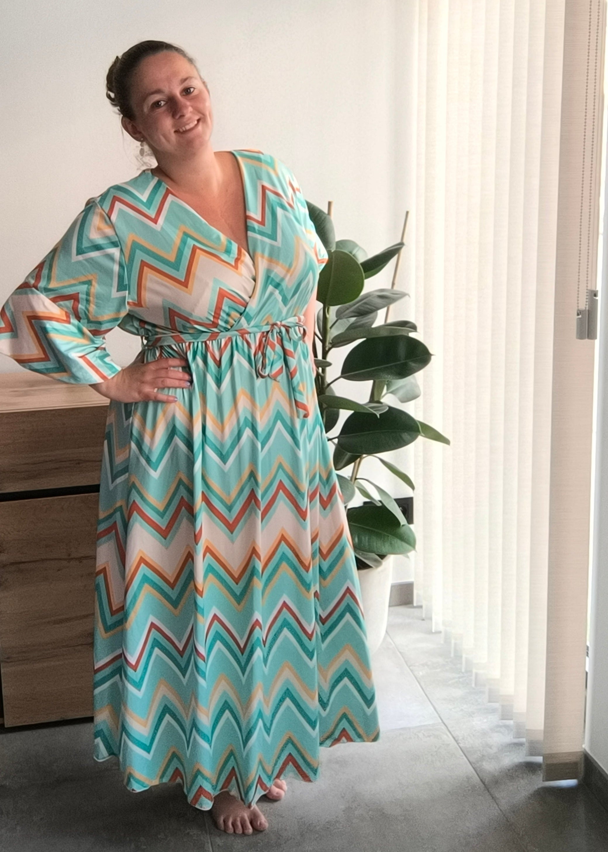 Summer zig zag dress