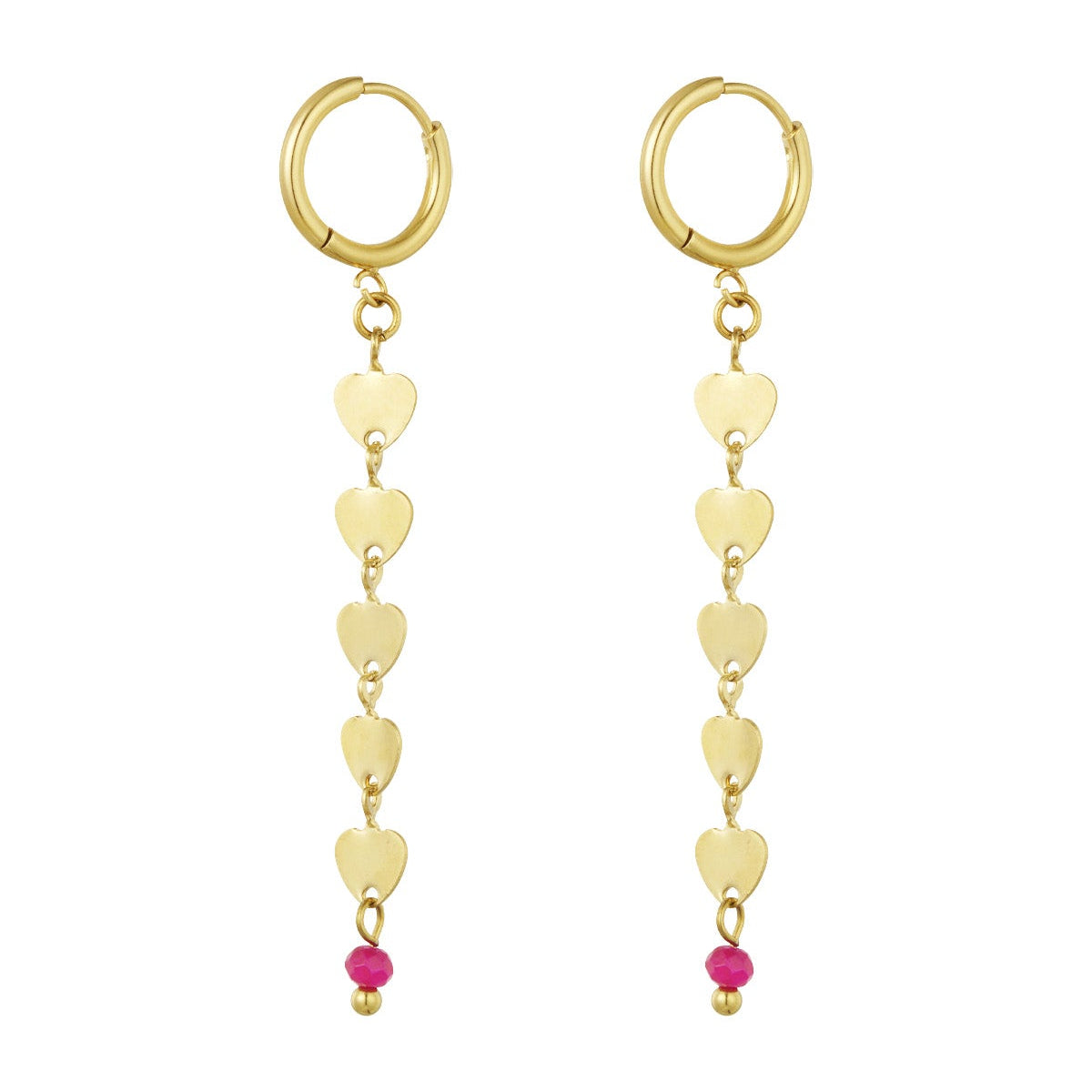 Hartjes met roze accent